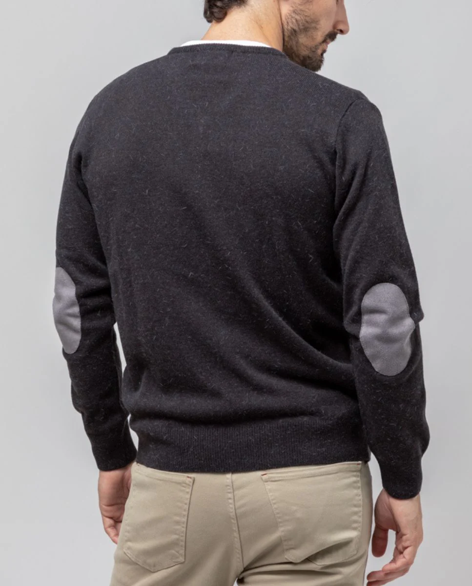Jersey pico coderas angora gris oscuro - Image 2
