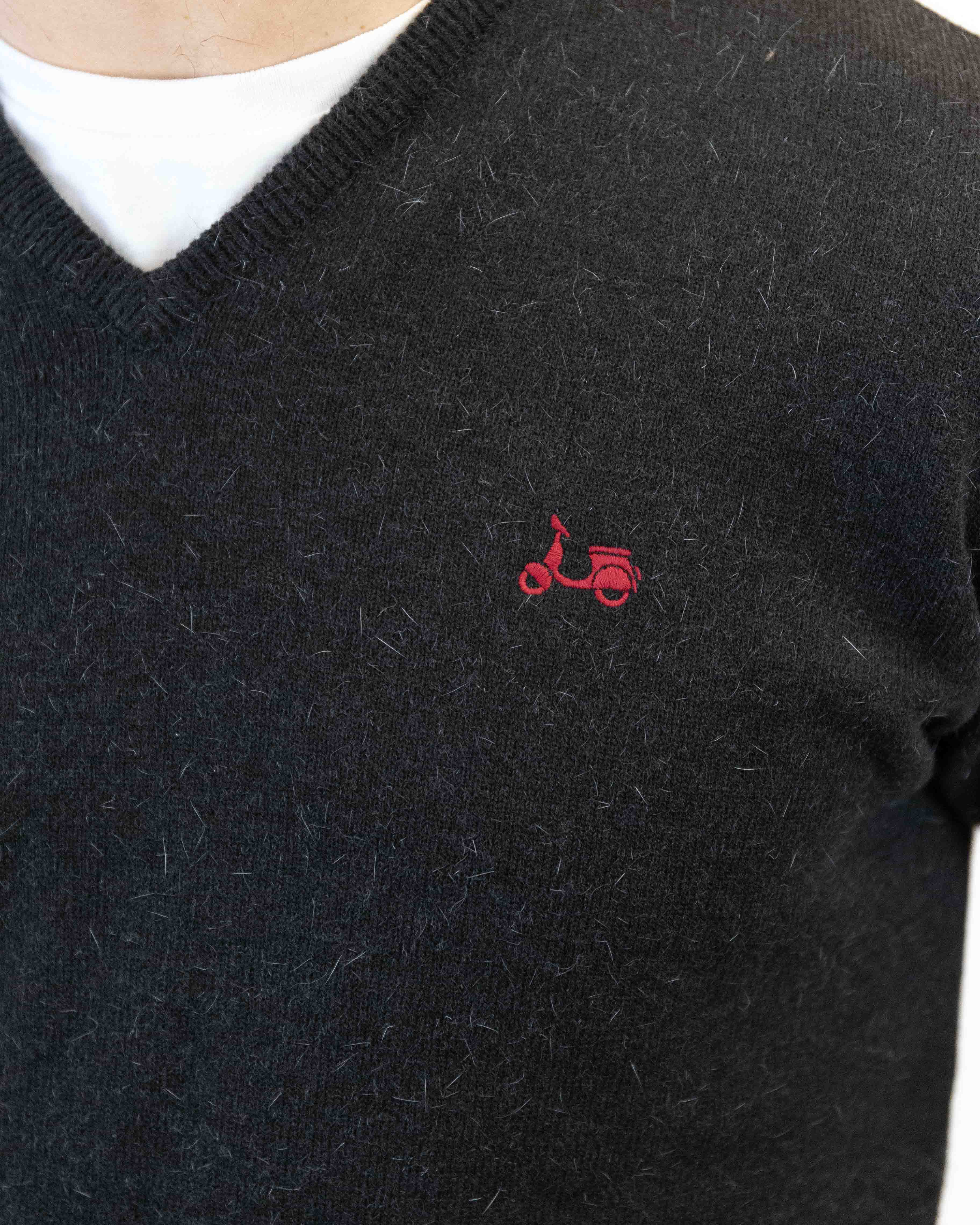 Jersey pico coderas angora gris oscuro - Image 3