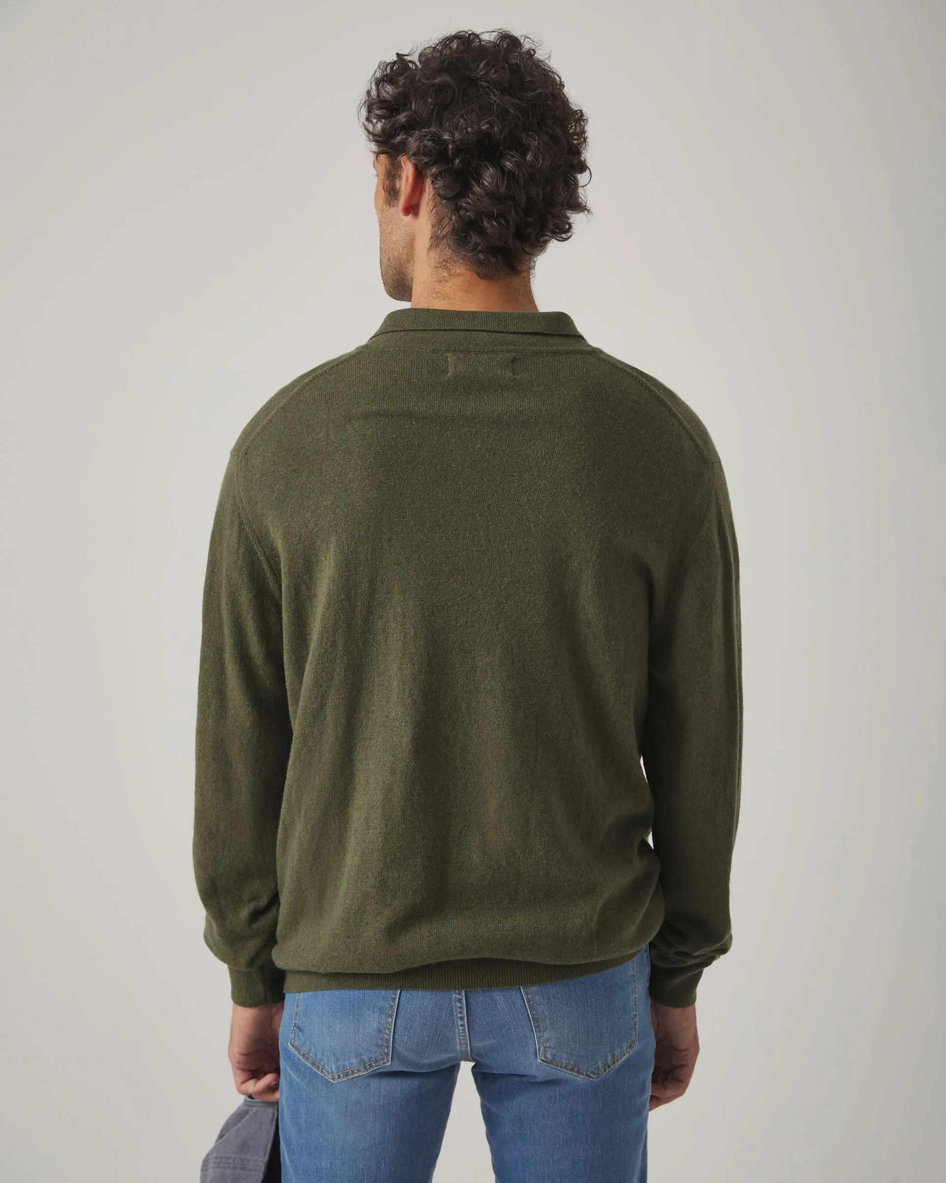 Jersey Polo Cashmere Khaki - Image 2