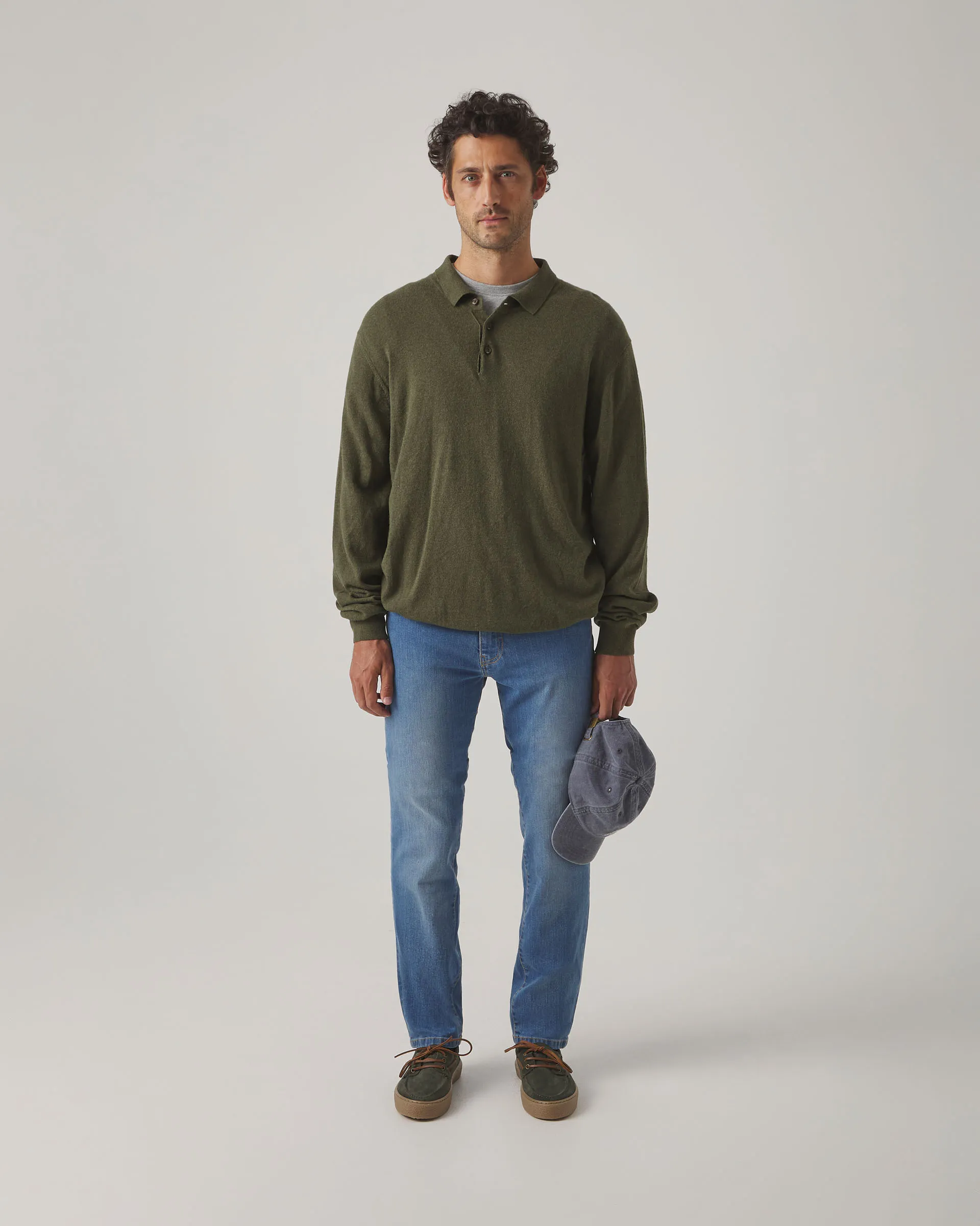 Jersey Polo Cashmere Khaki - Image 5