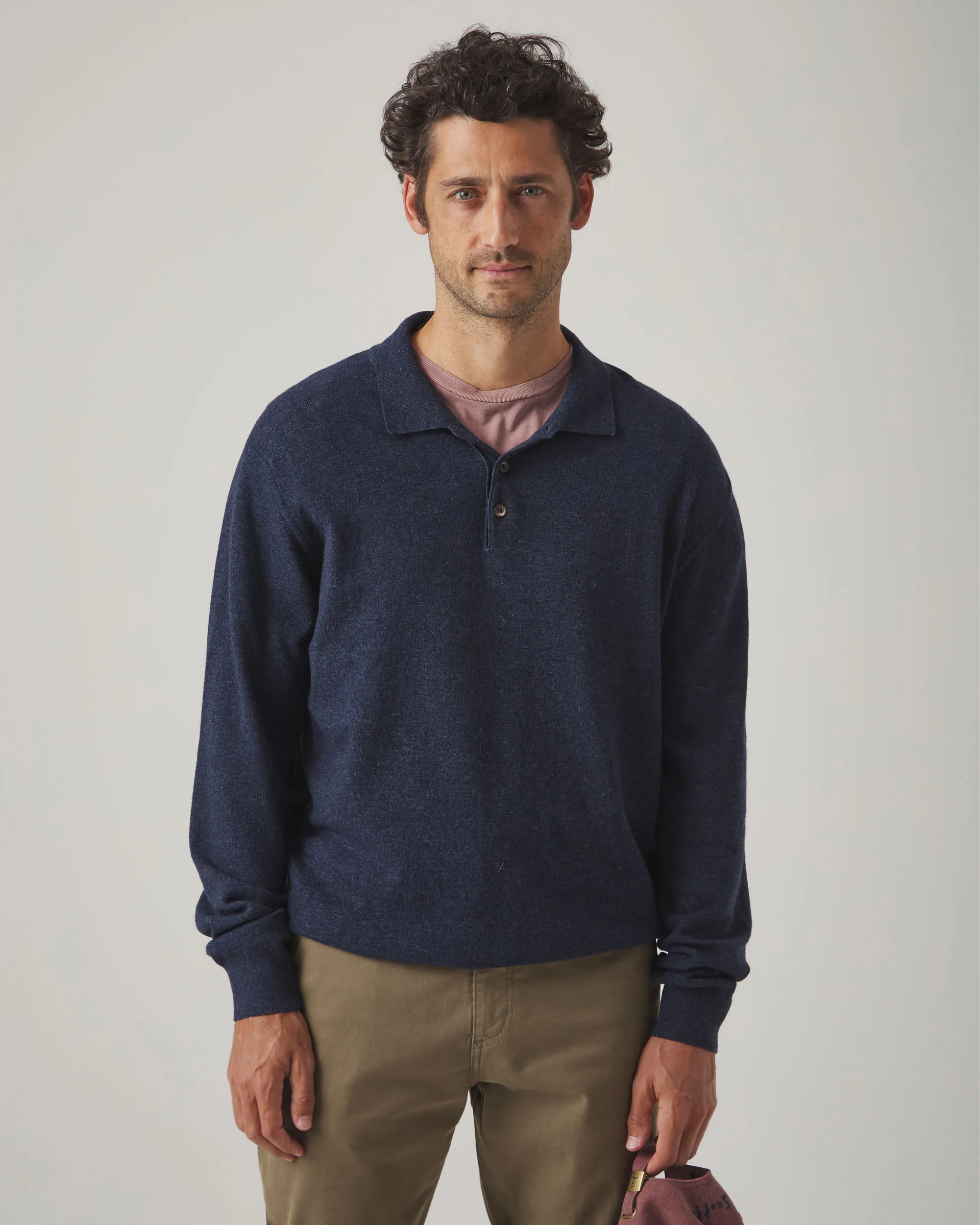 Jersey Polo Cashmere Marino - Image 2