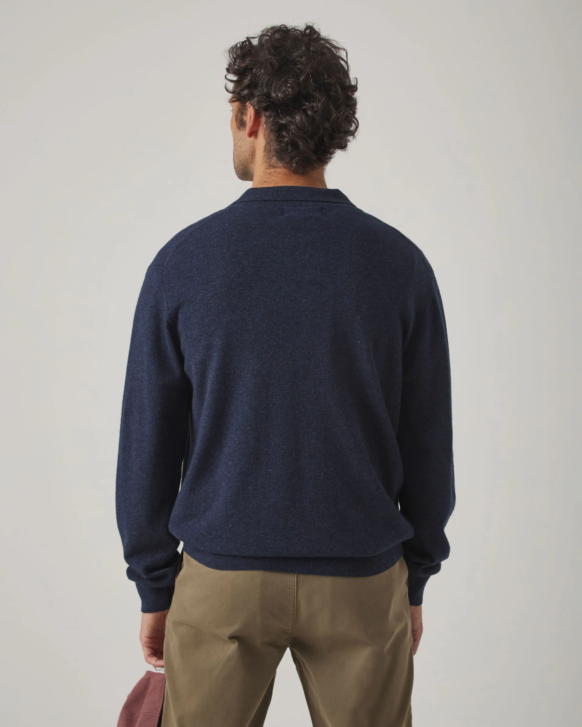 Jersey Polo Cashmere Marino - Image 3