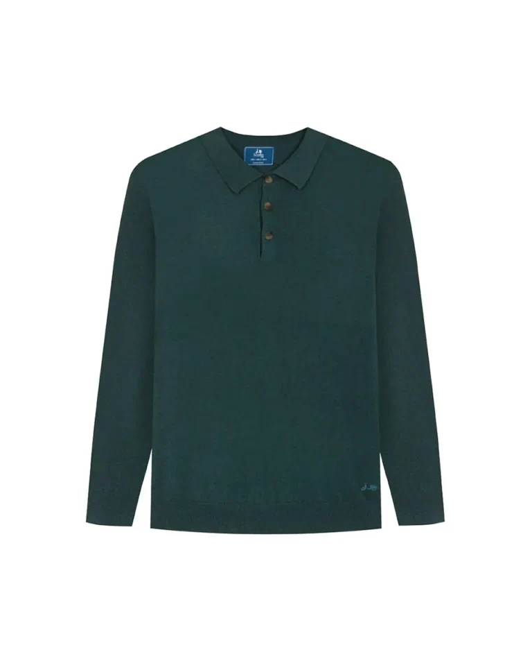 JERSEY POLO CASHMERE VERDE BOTELLA - Image 4