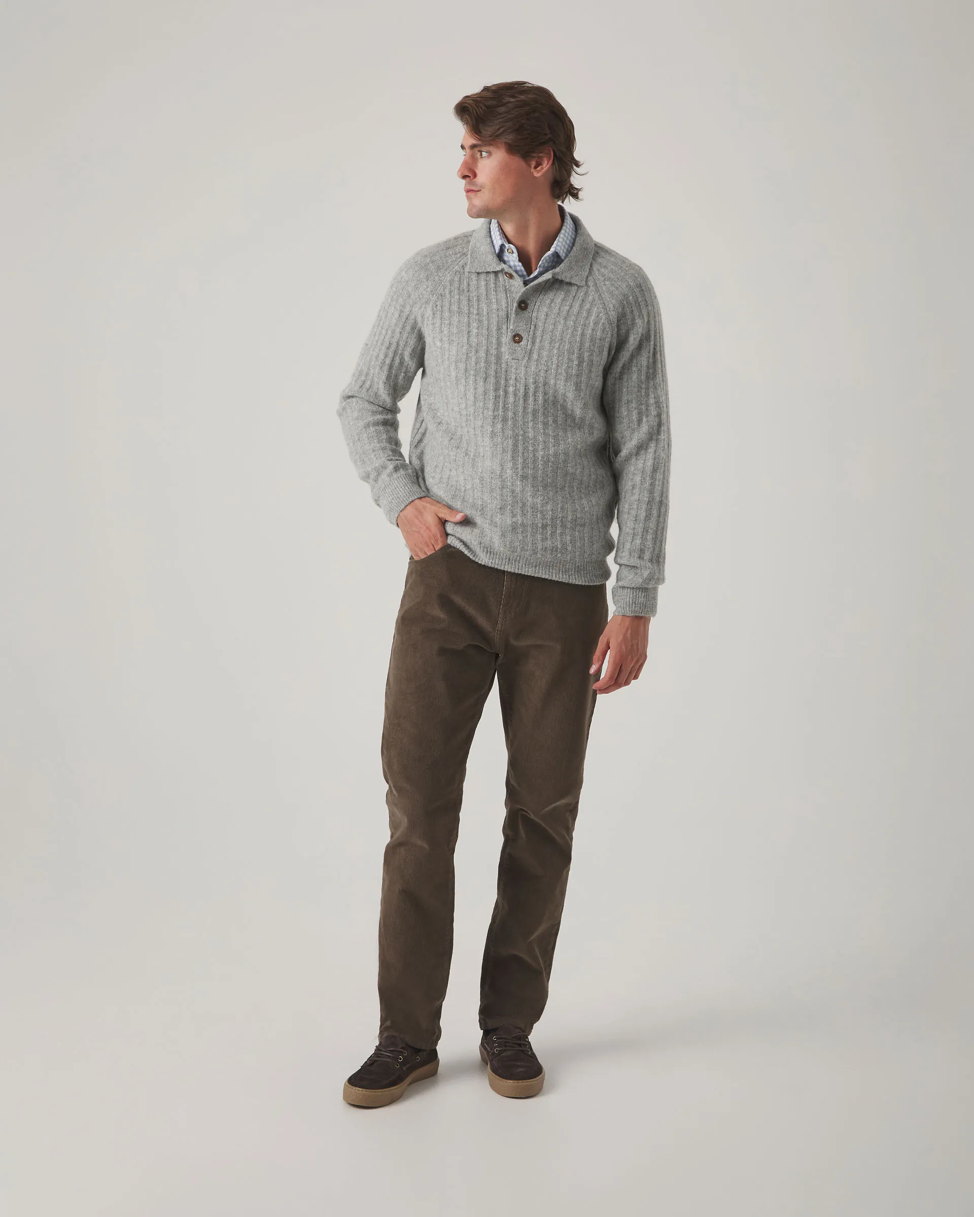 Jersey Polo Ranglán Gris - Image 5