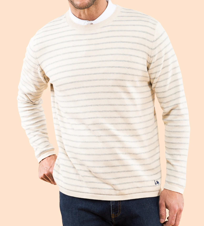 JERSEY STRIPES BEIGE