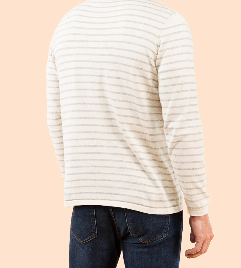 JERSEY STRIPES BEIGE - Image 3