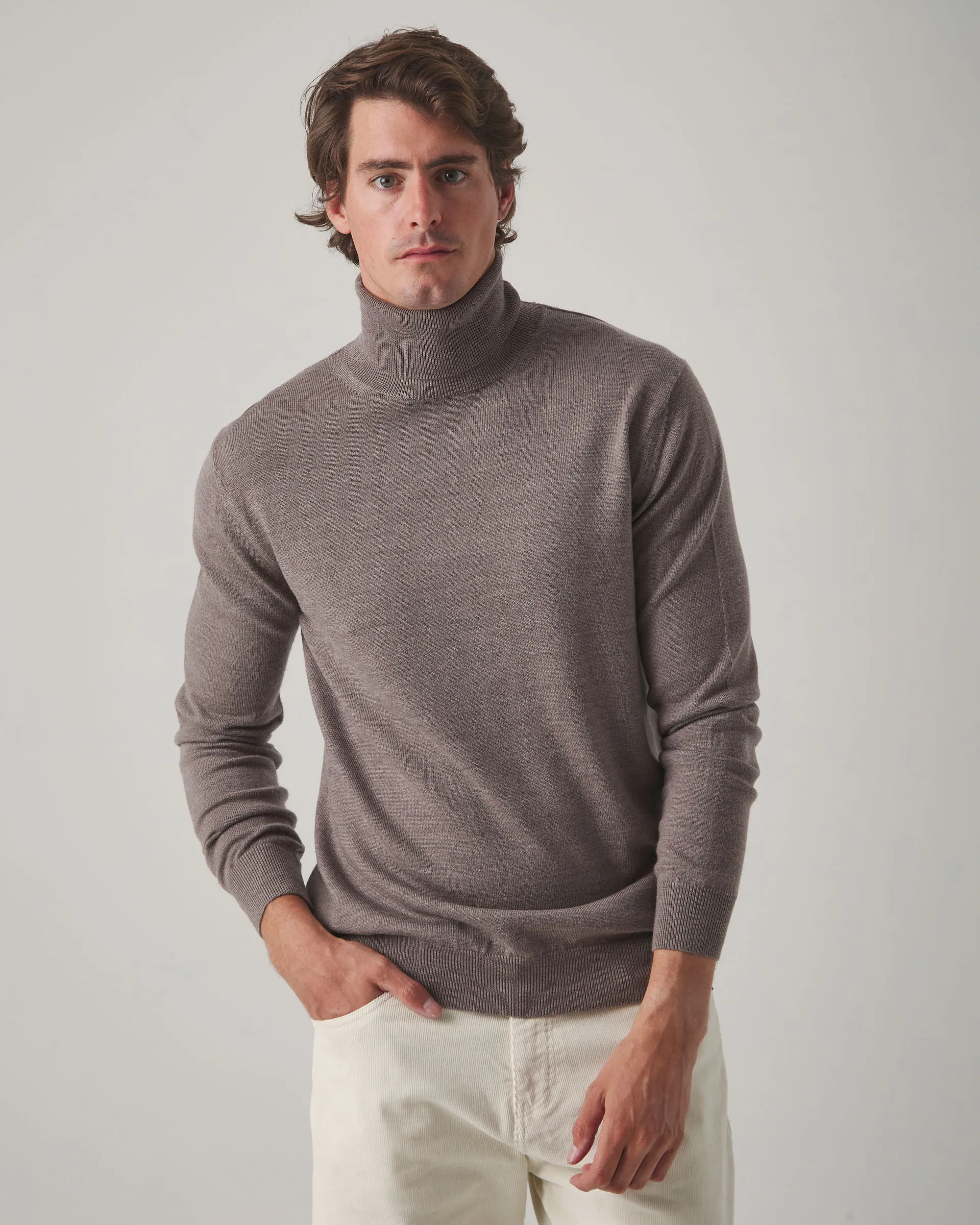 Jersey Turtle Neck Topo