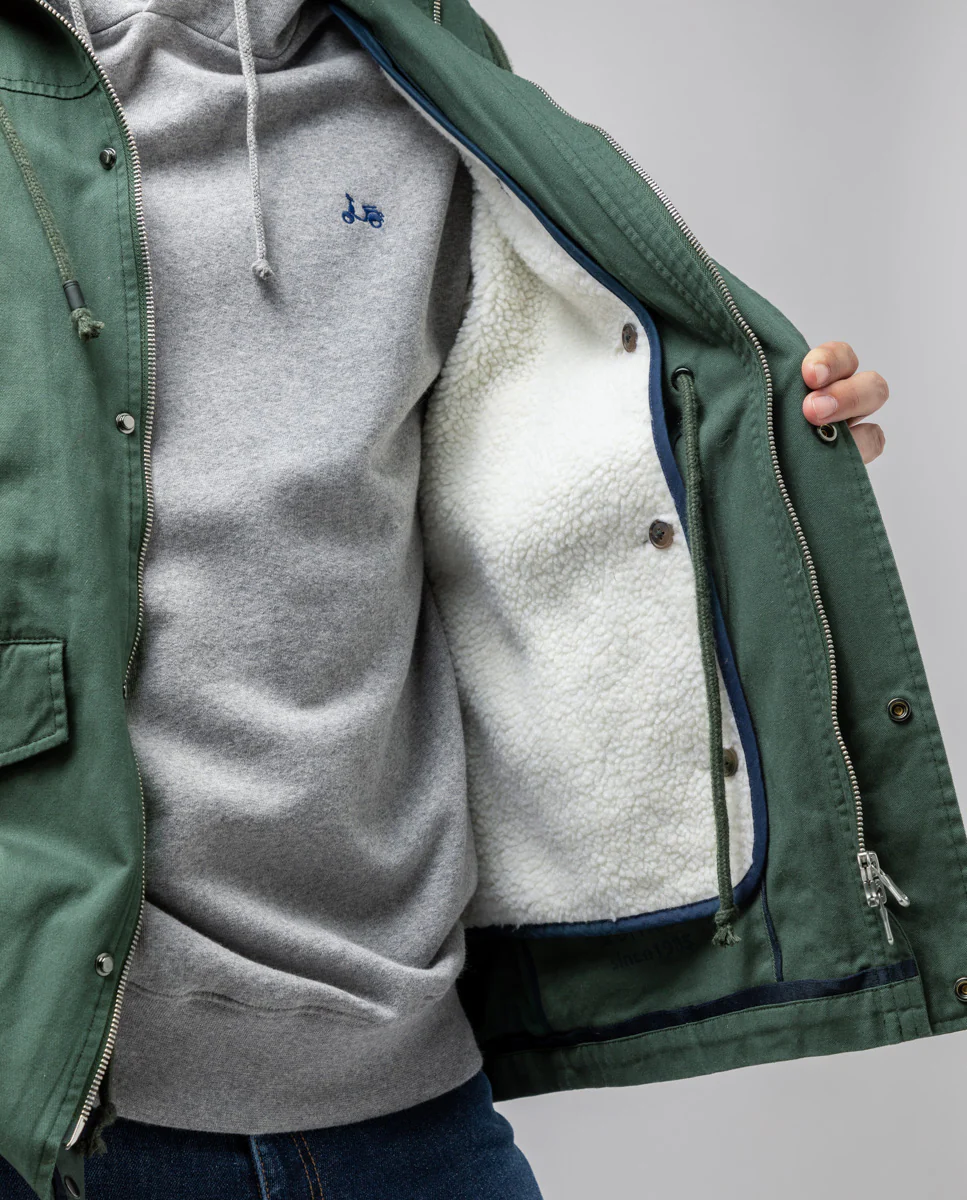 Military coat verde botella - Image 3