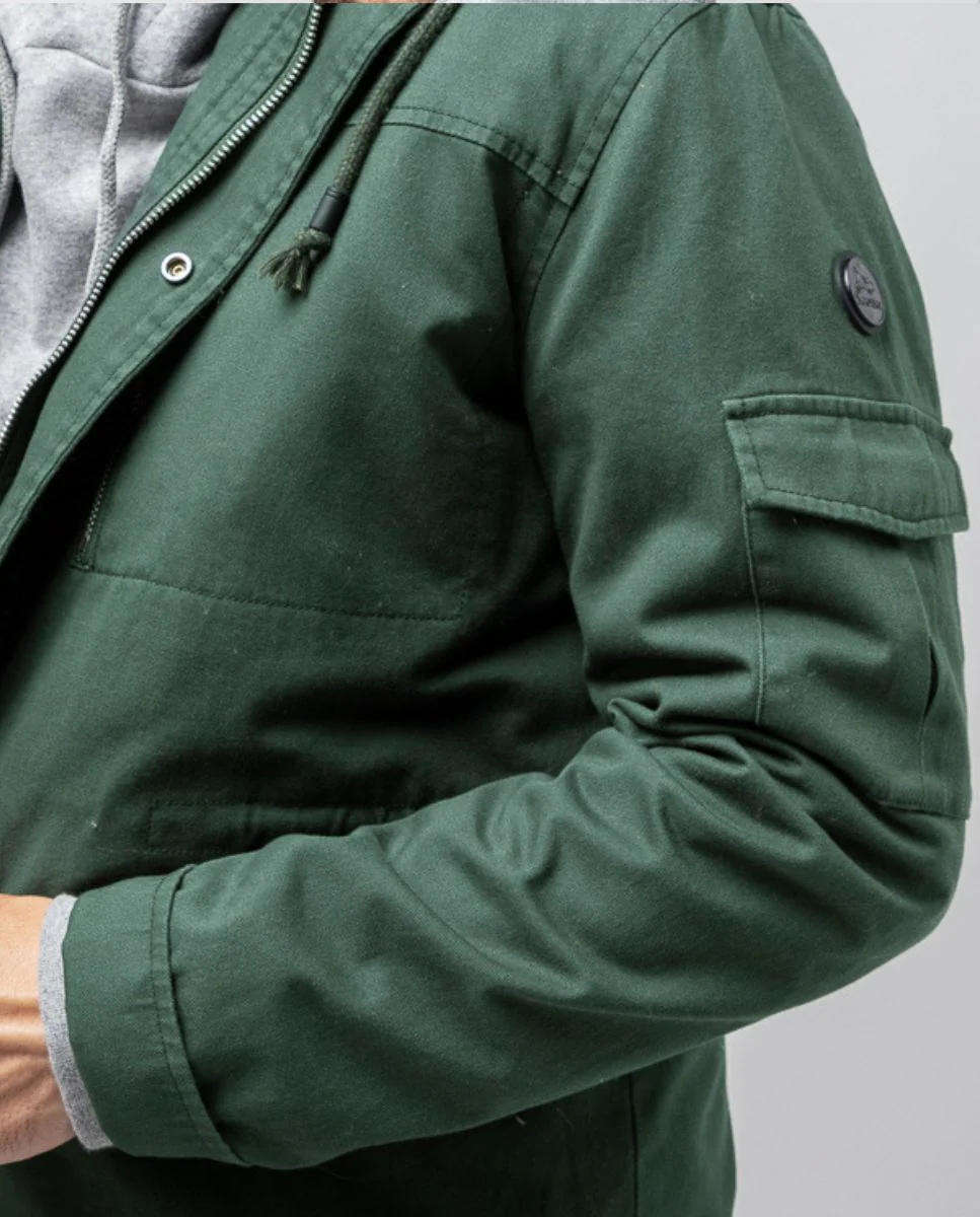 Military coat verde botella - Image 4