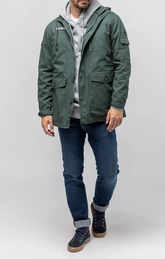 Military coat verde botella - Image 5