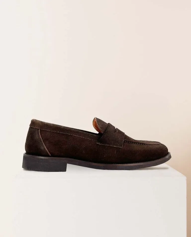 MOCASIN SERRAJE MARRON OSCURO