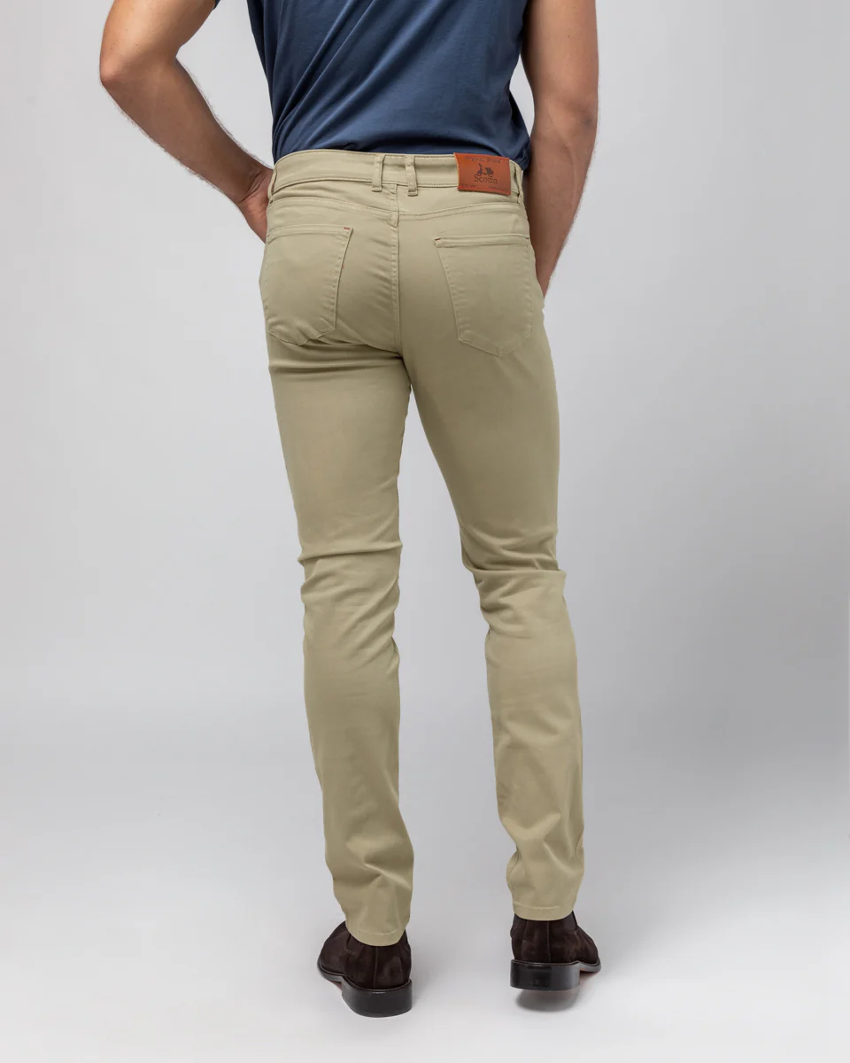 Pantalón 5 bolsillos beige - Image 2