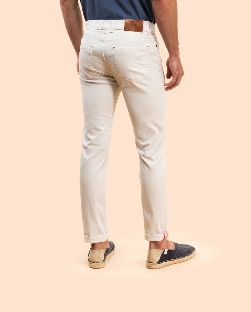 Pantalon 5 bolsillos beige claro - Image 2