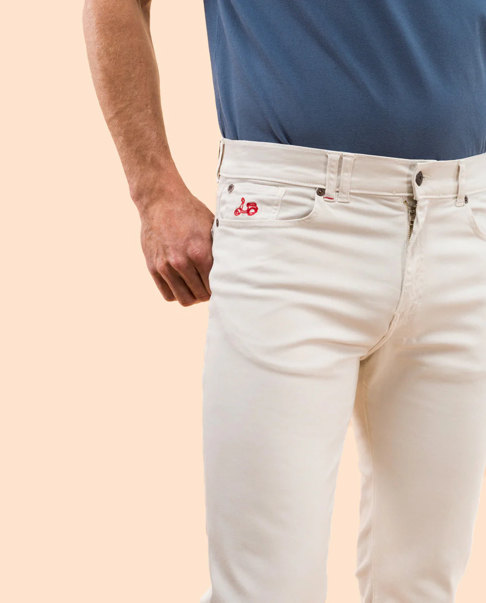 Pantalon 5 bolsillos beige claro - Image 3