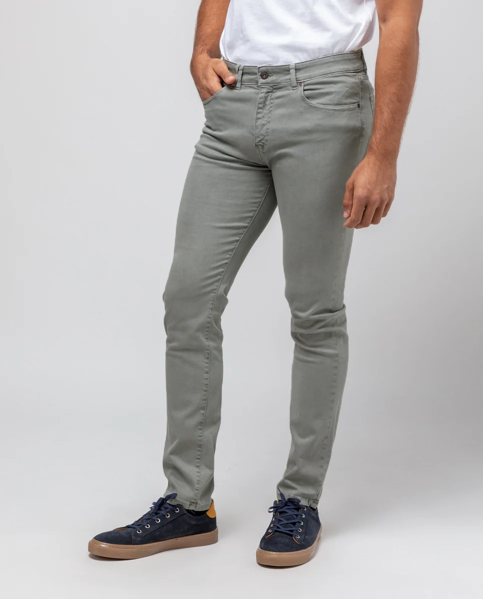 Pantalon 5 bolsillos gris - Image 4