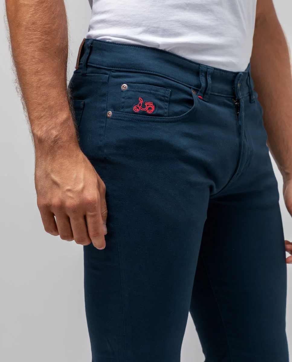 Pantalon 5 bolsillos marino - Image 2