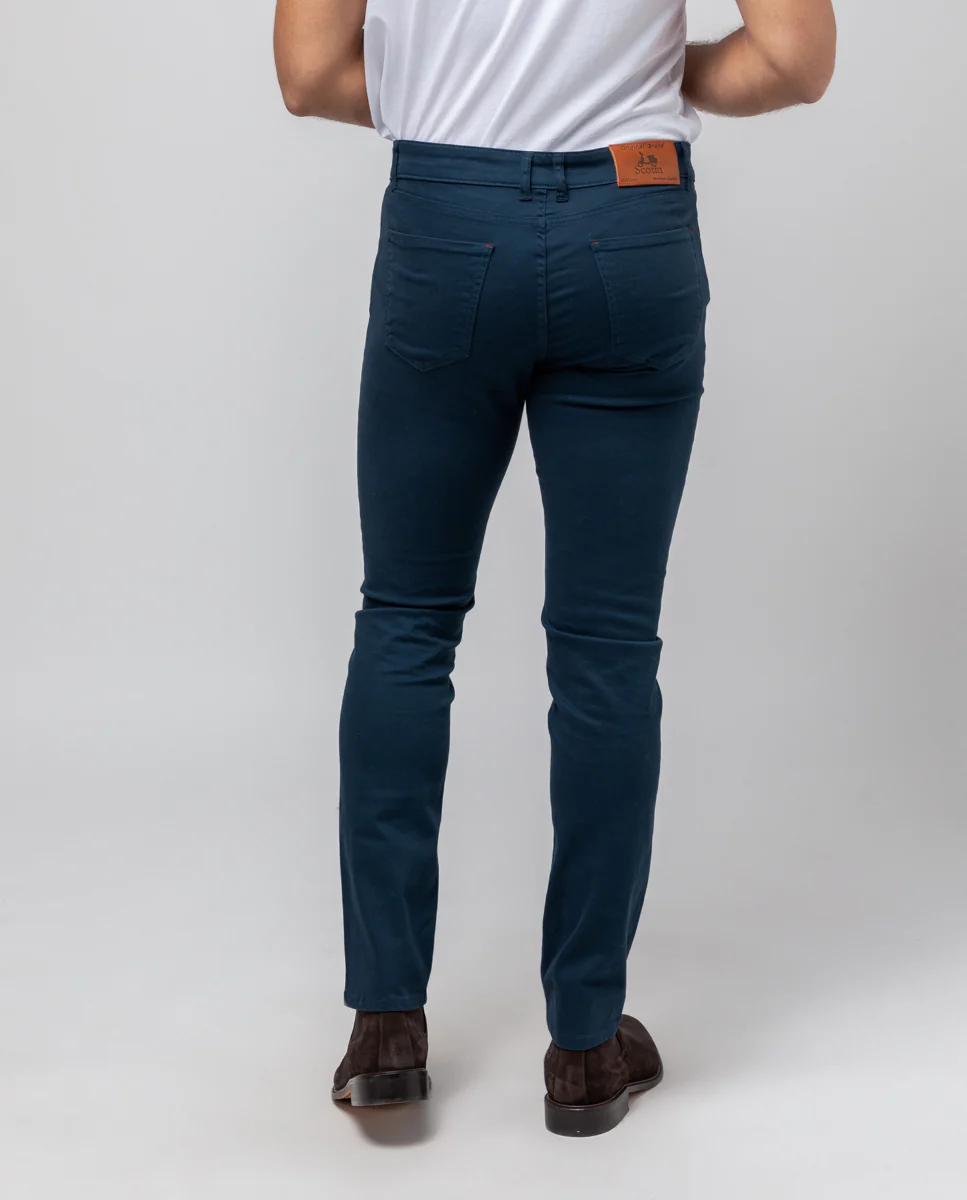 Pantalon 5 bolsillos marino - Image 3