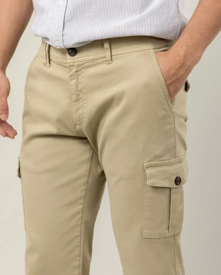 PANTALON BRANDO CARGO BEIGE - Image 4