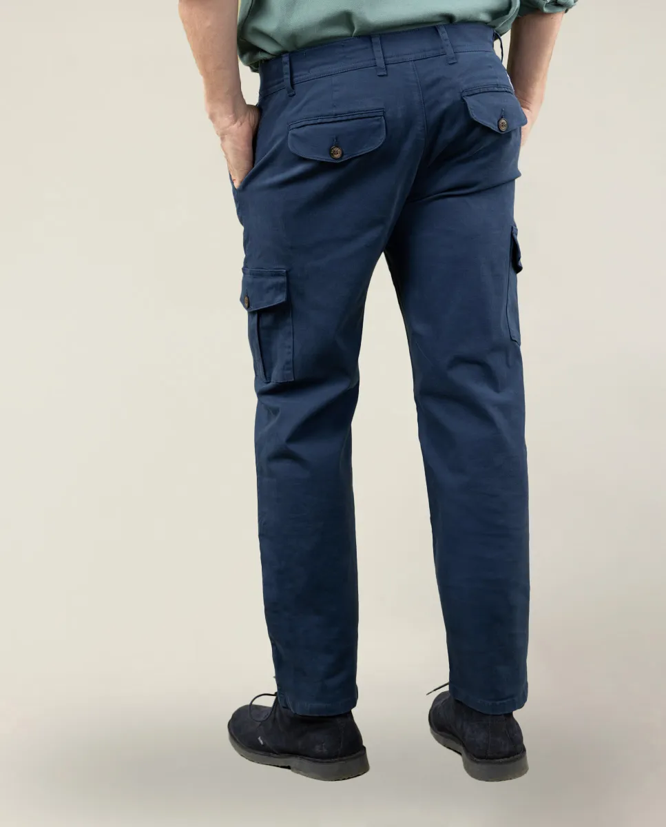 PANTALON BRANDO CARGO MARINO - Image 3