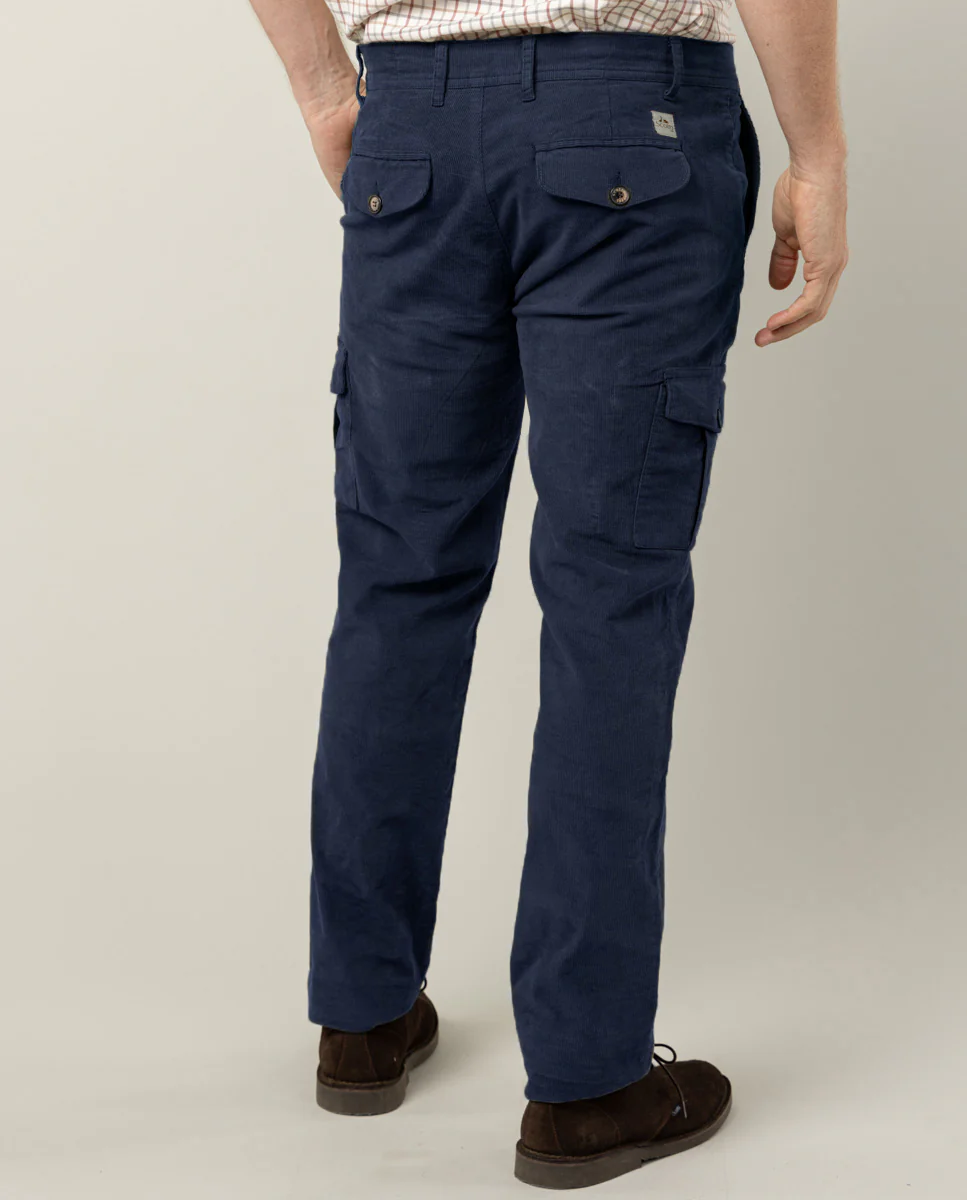 PANTALON BRANDO CARGO WOOD MARINO - Image 3