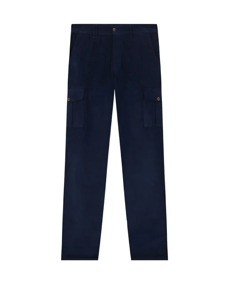 PANTALON BRANDO CARGO WOOD MARINO - Image 4