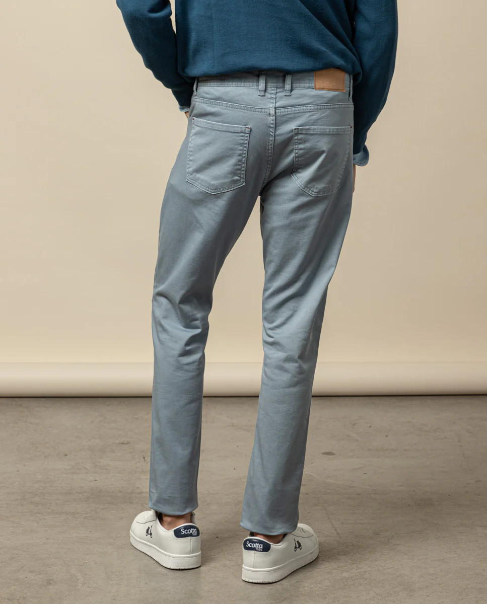 Pantalón cooper 5 bolsillos azul grisáceo - Image 2