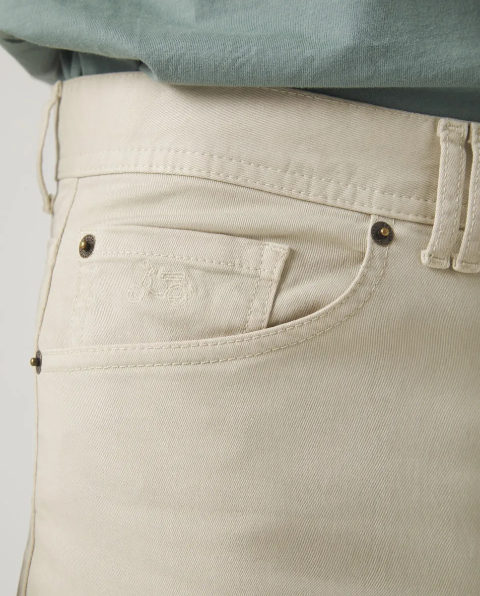 Pantalón cooper 5 Bolsillos Beige - Image 4