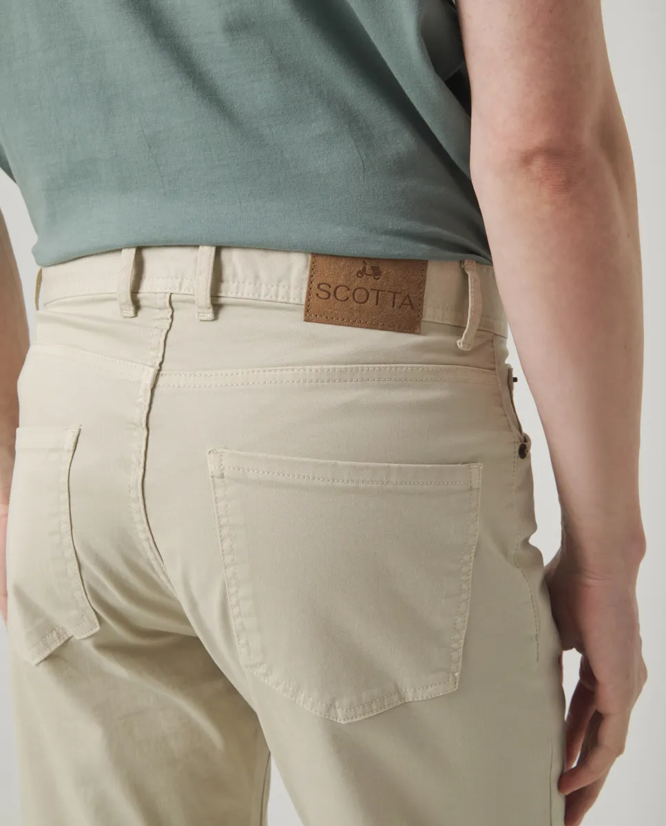 Pantalón cooper 5 Bolsillos Beige - Image 6