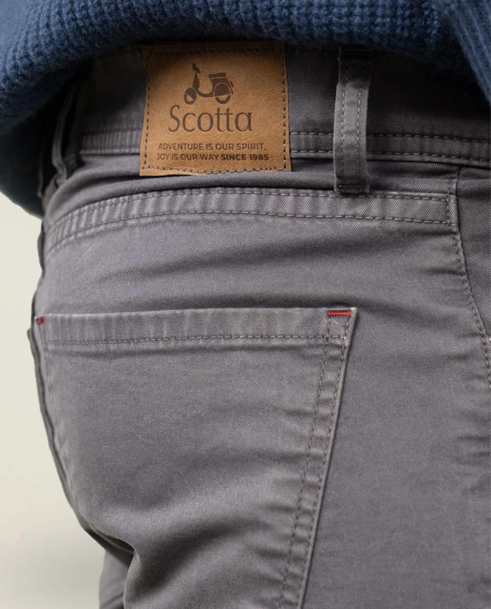 PANTALON COOPER 5 BOLSILLOS GRIS ANTRACI - Image 5