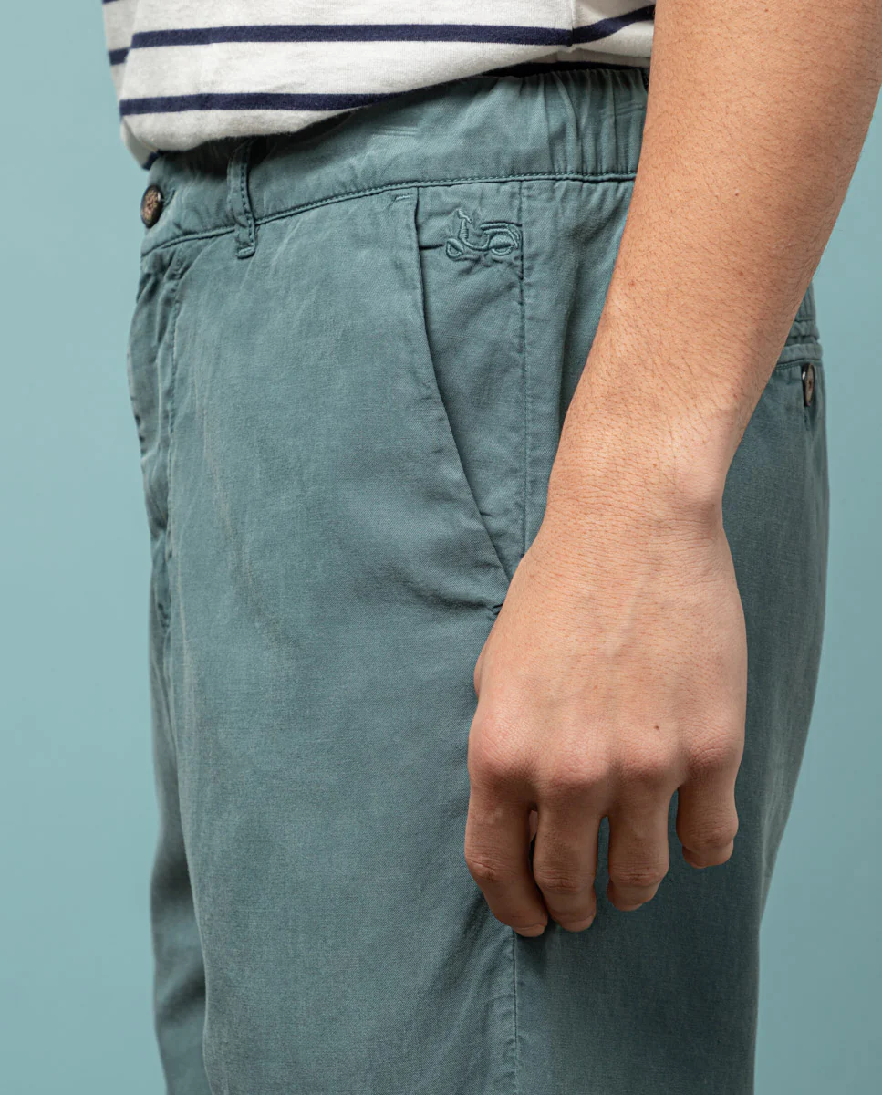 Pantalón jogging garment dyed azul grisáceo - Image 3
