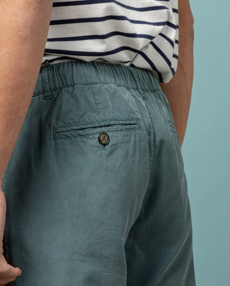 Pantalón jogging garment dyed azul grisáceo - Image 4