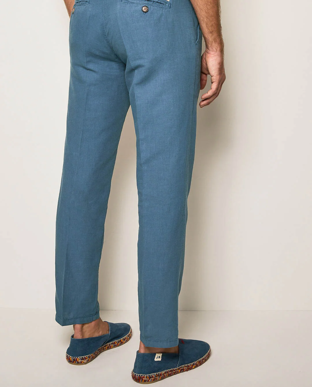 Pantalón lino algodón marino - Image 2