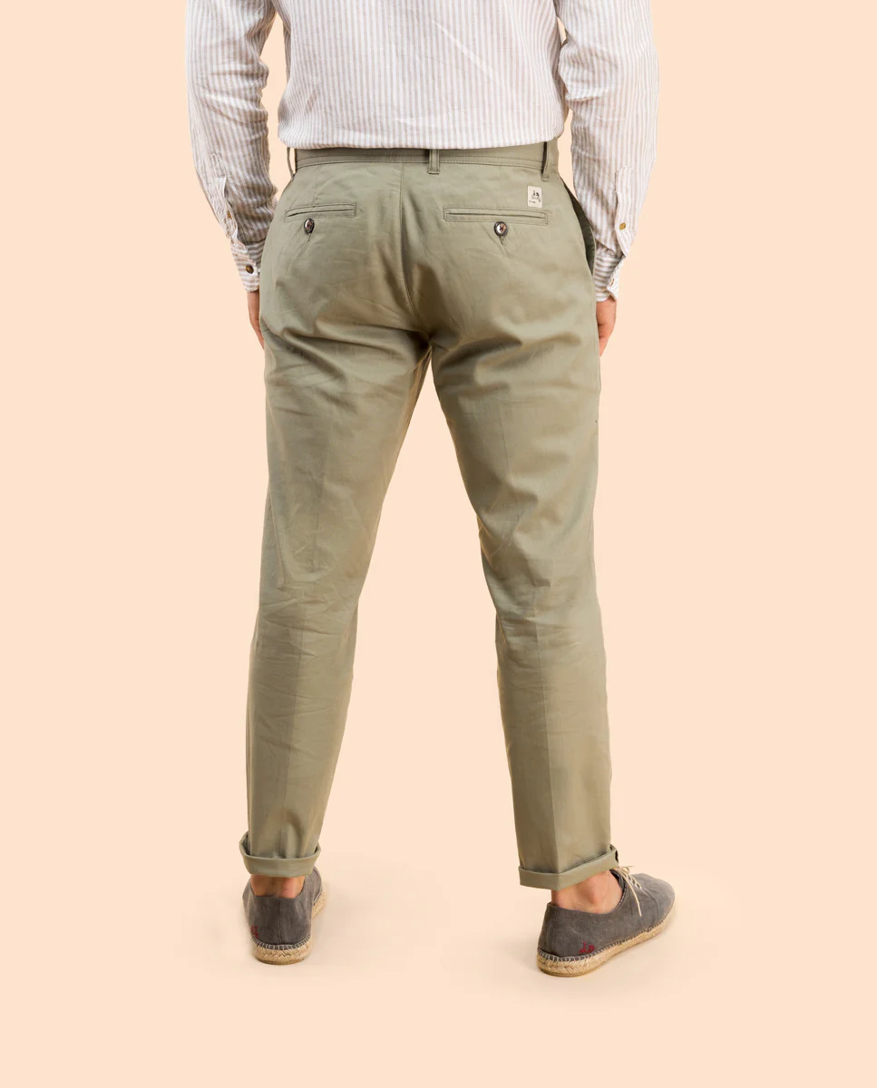 Pantalon sostenible khaki - Image 3