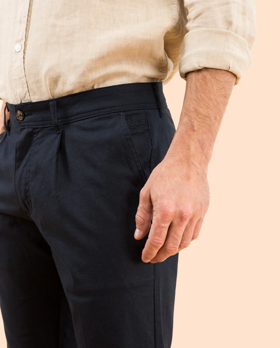 PANTALON SOSTENIBLE MARINO OSCURO - Image 2