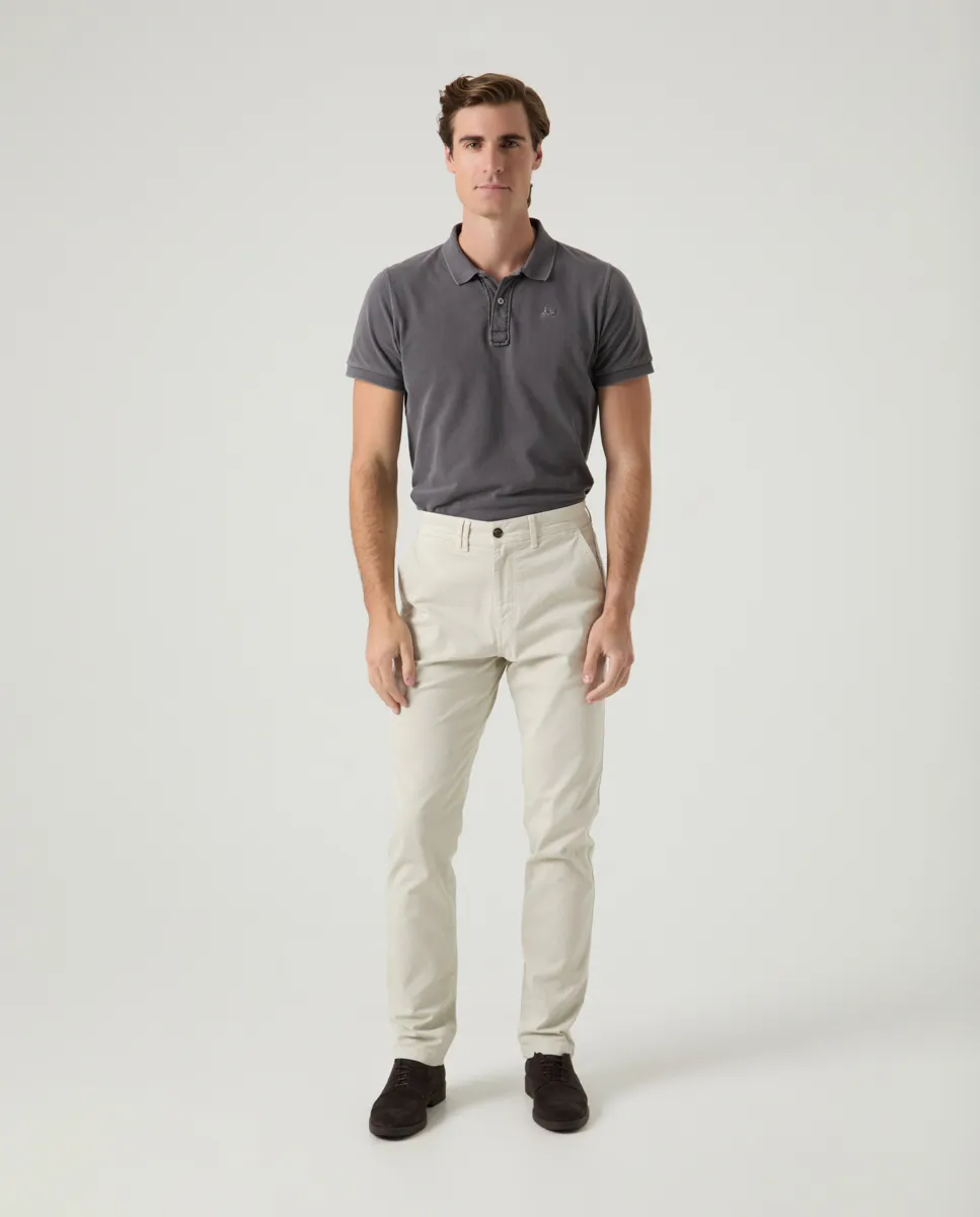 Pantalón Steve Chino Regular Beige - Image 7