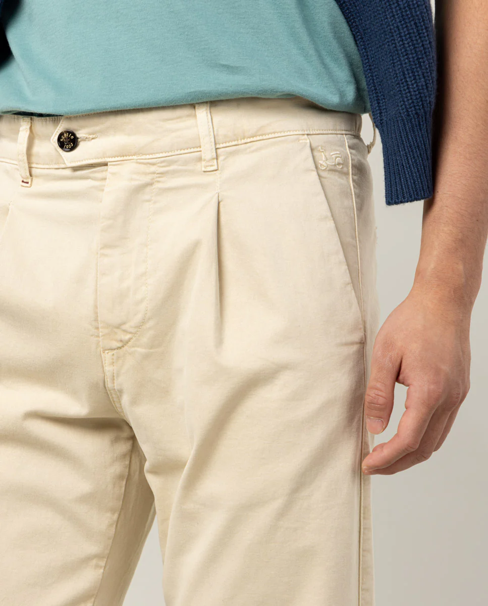Pantalon steve chino regular pinza crudo - Image 3