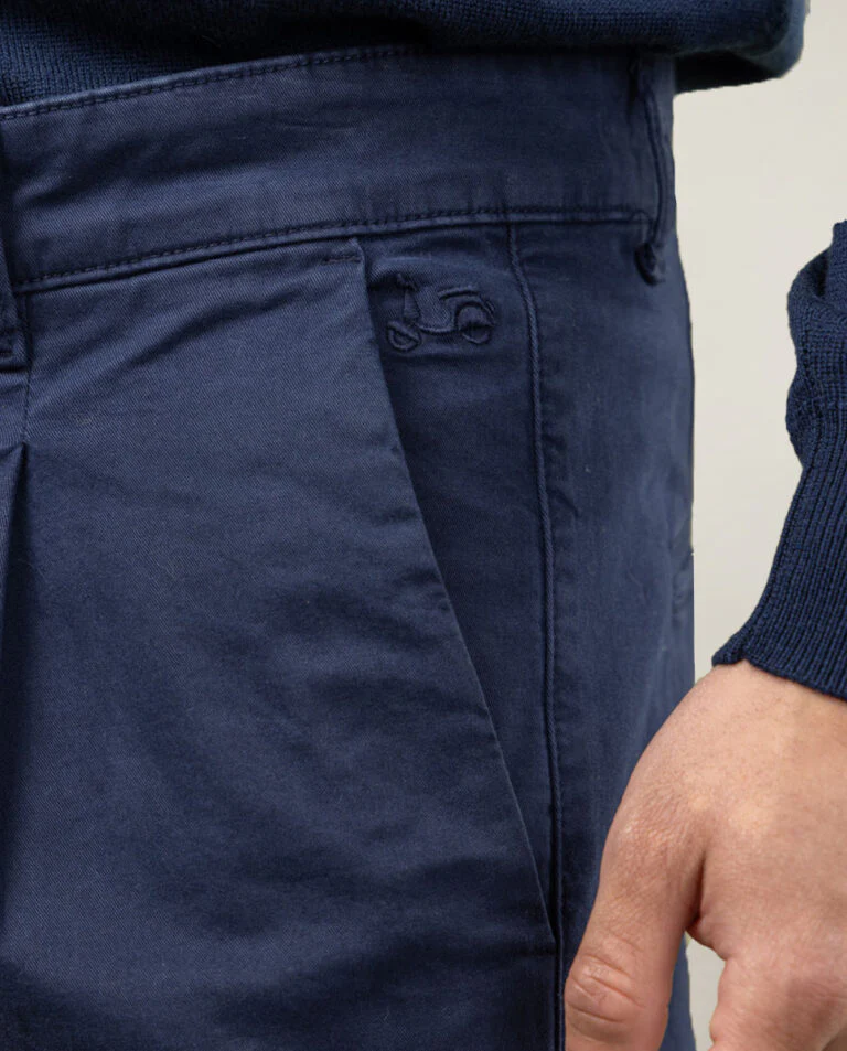 Pantalon steve chino regular pinza marino - Image 4