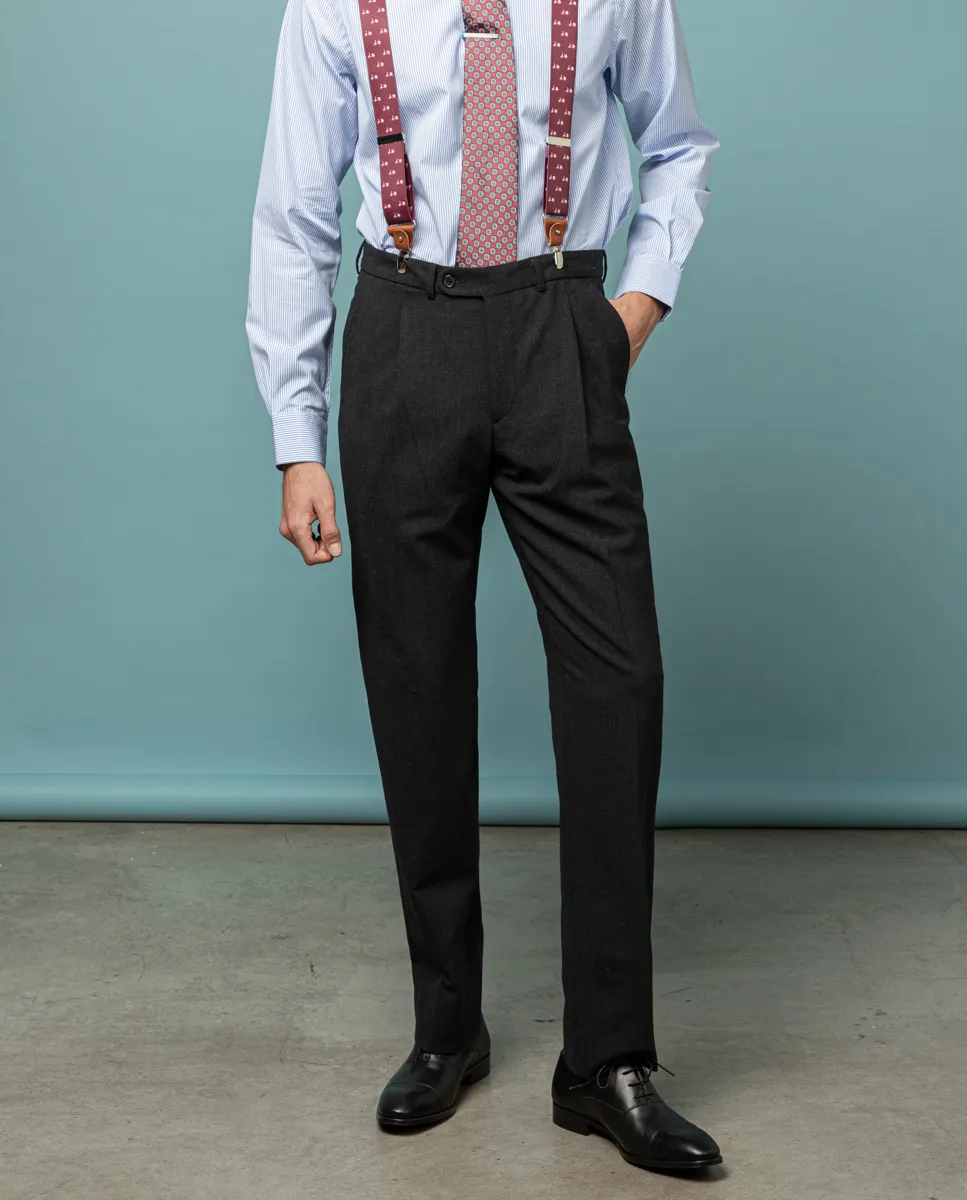 Pantalon vestir gris oscuro