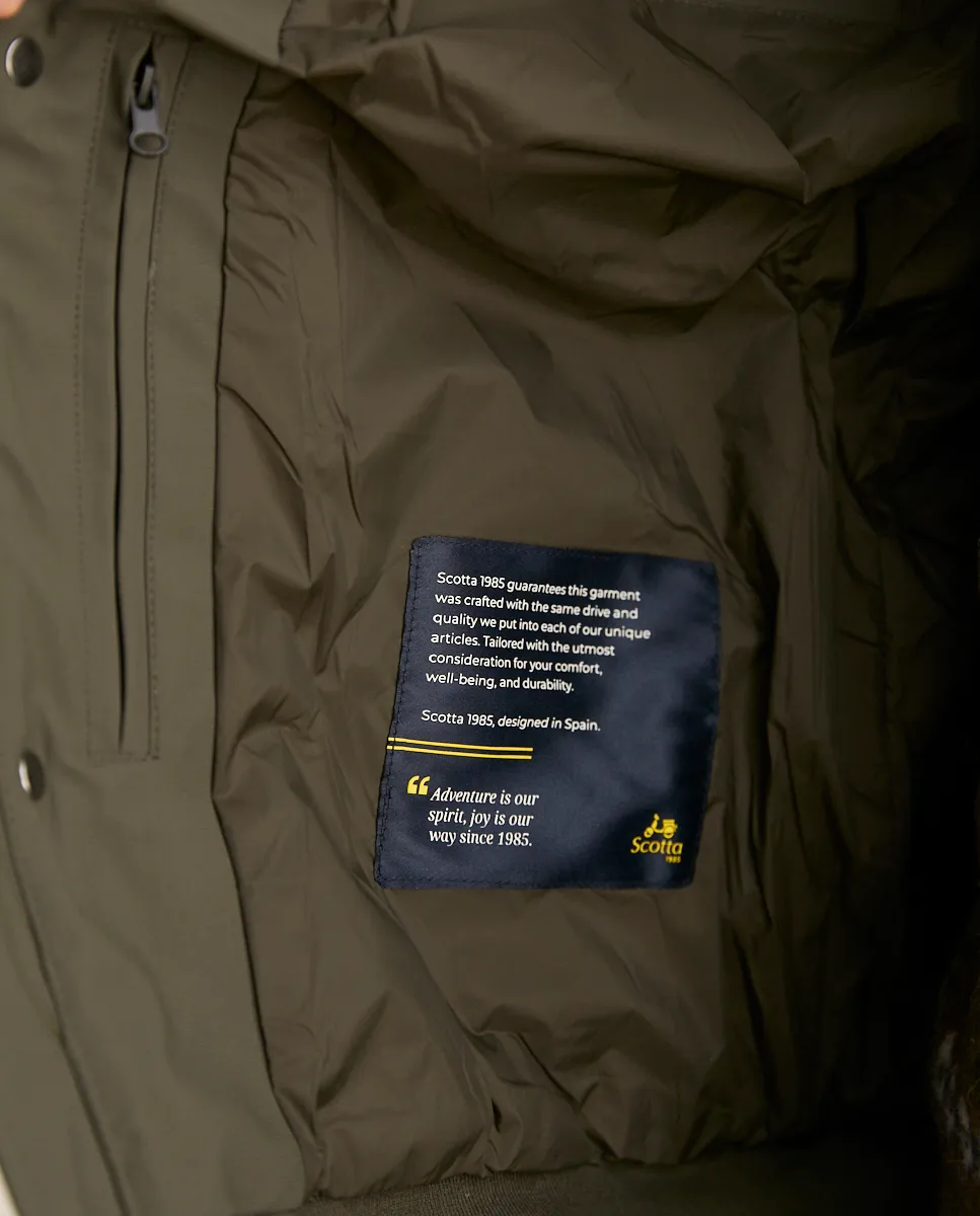 PARKA CORTA SPORT KHAKI - Image 4