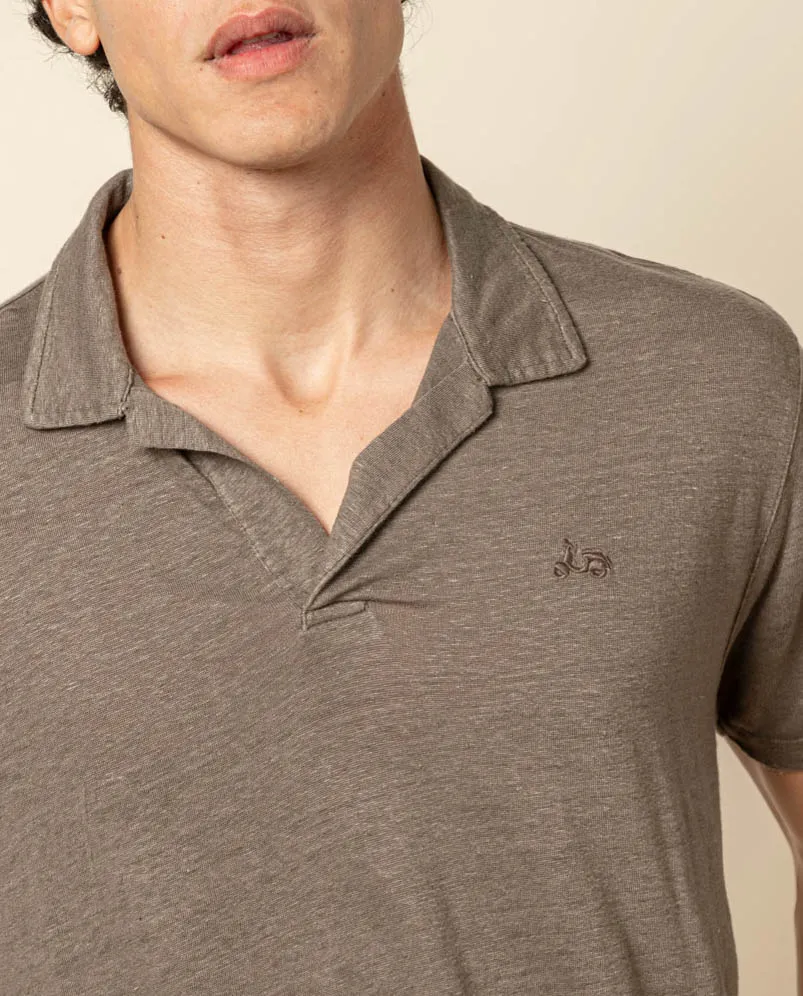 POLO LINEN MARRON - Image 3