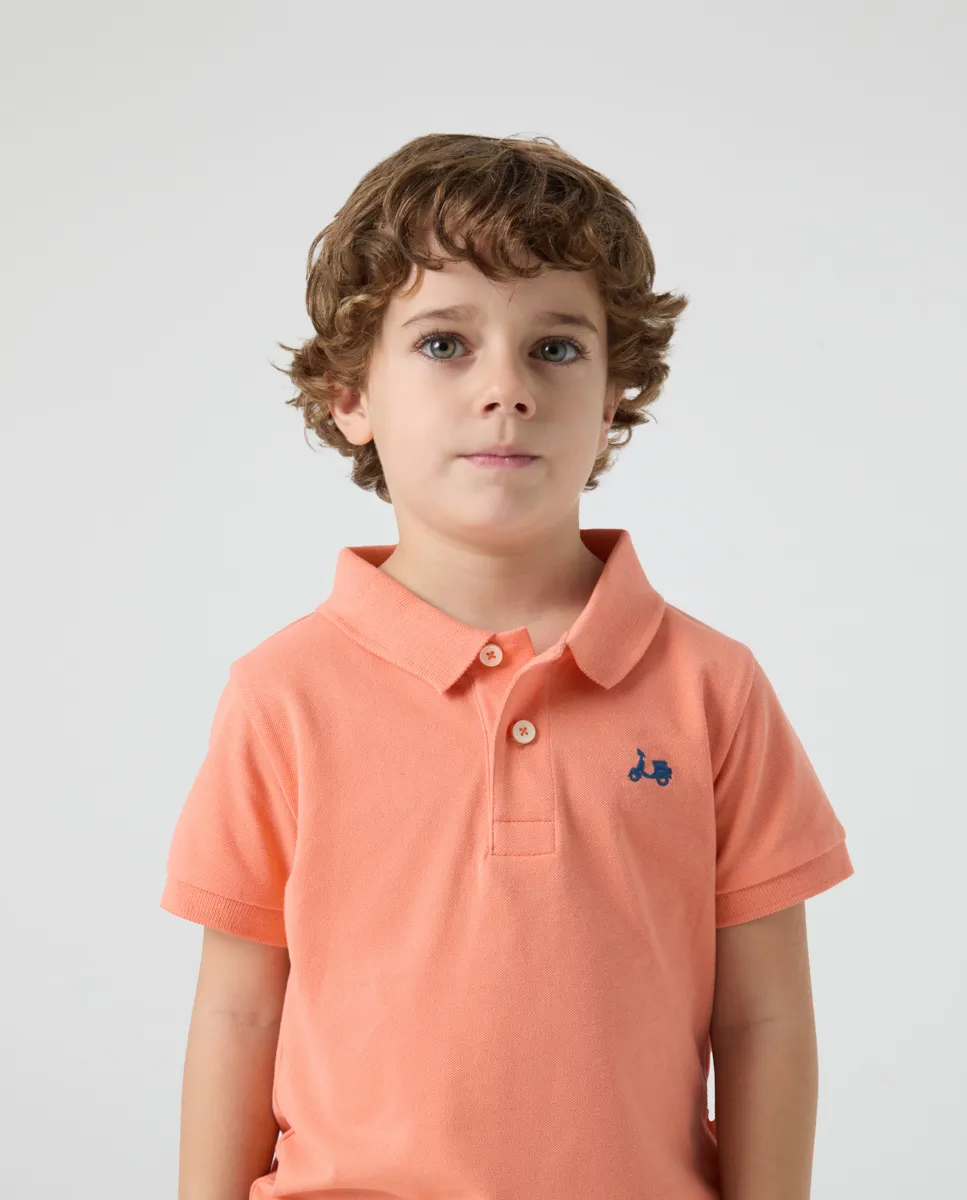 Polo Niño Classic Coral - Image 3