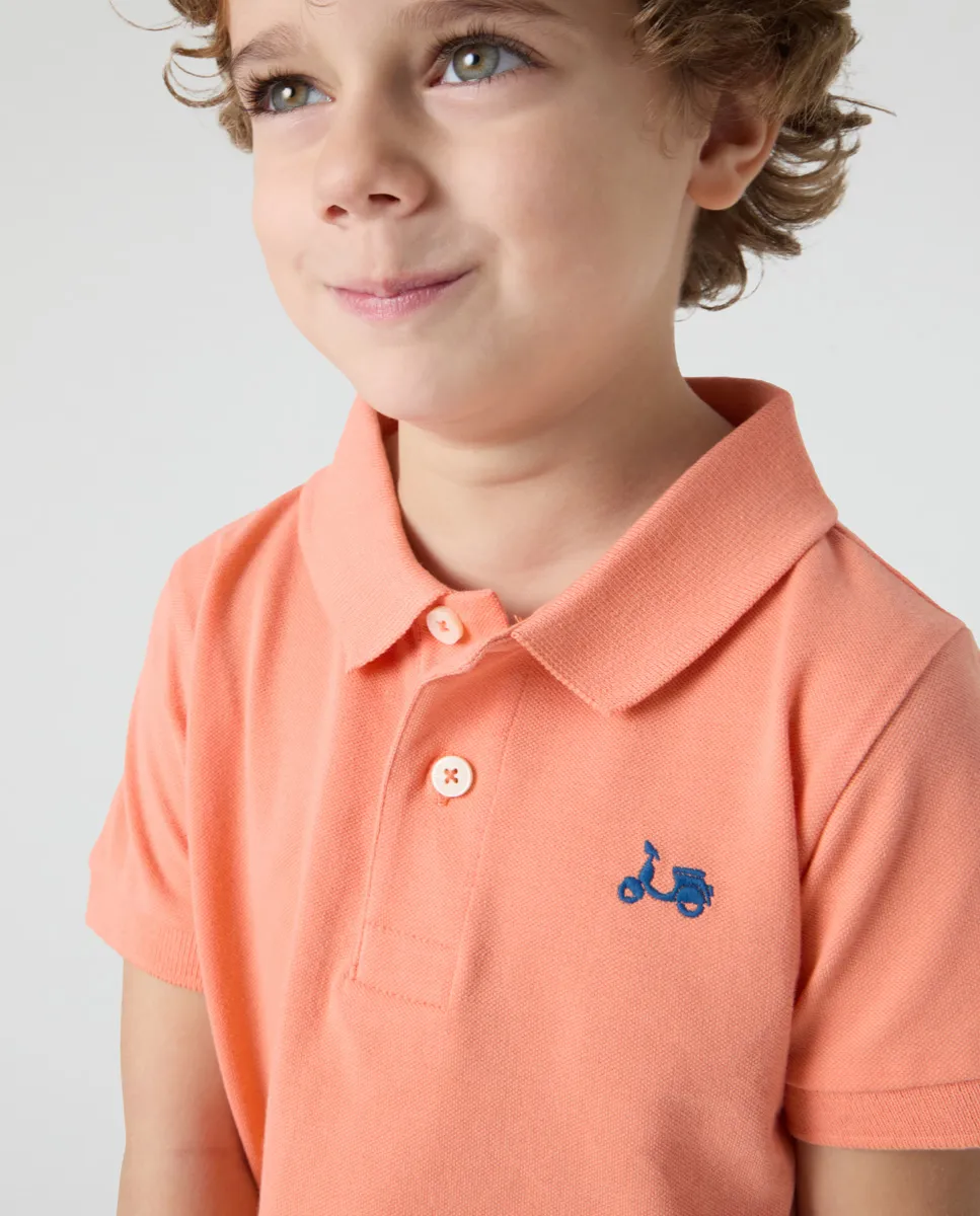 Polo Niño Classic Coral - Image 4