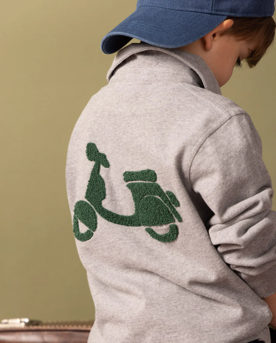 POLO NIÑO RUGBY LOGO GRIS - Image 2