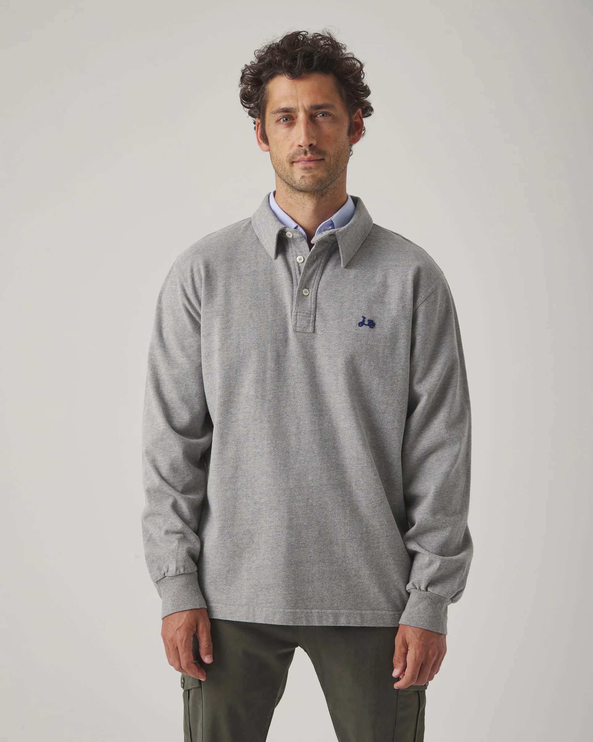 Polo Rugby Flag Gris