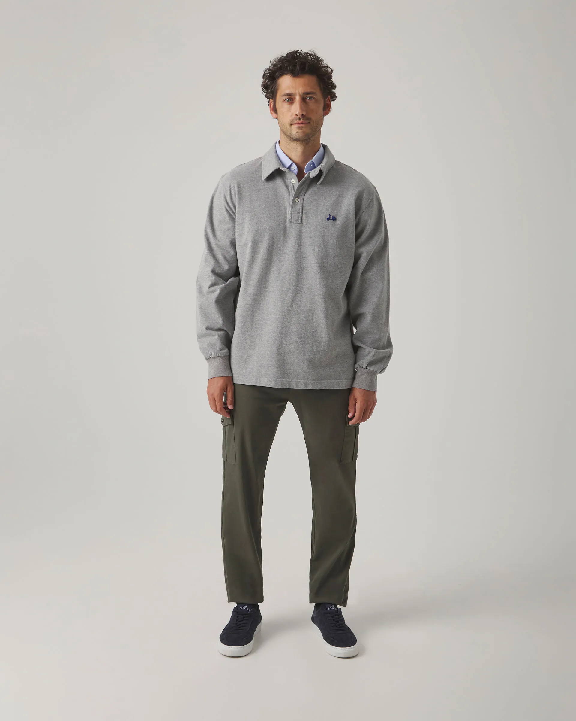 Polo Rugby Flag Gris - Image 4