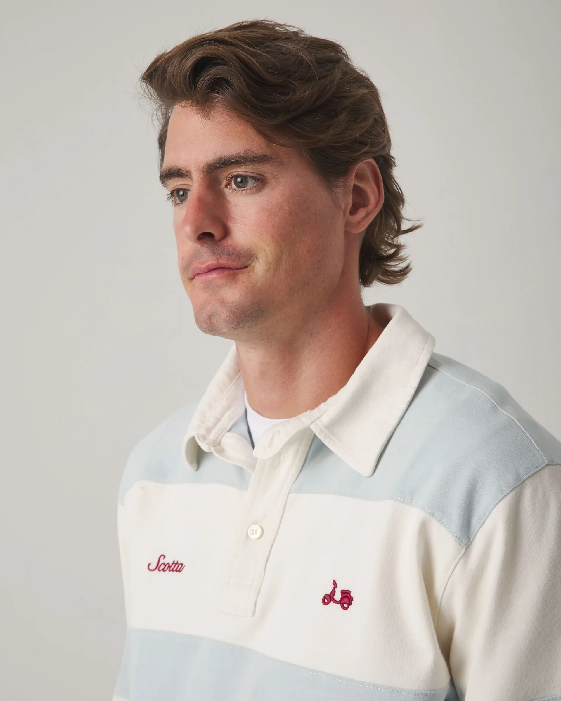 Polo Rugby Stripes Celeste - Image 3
