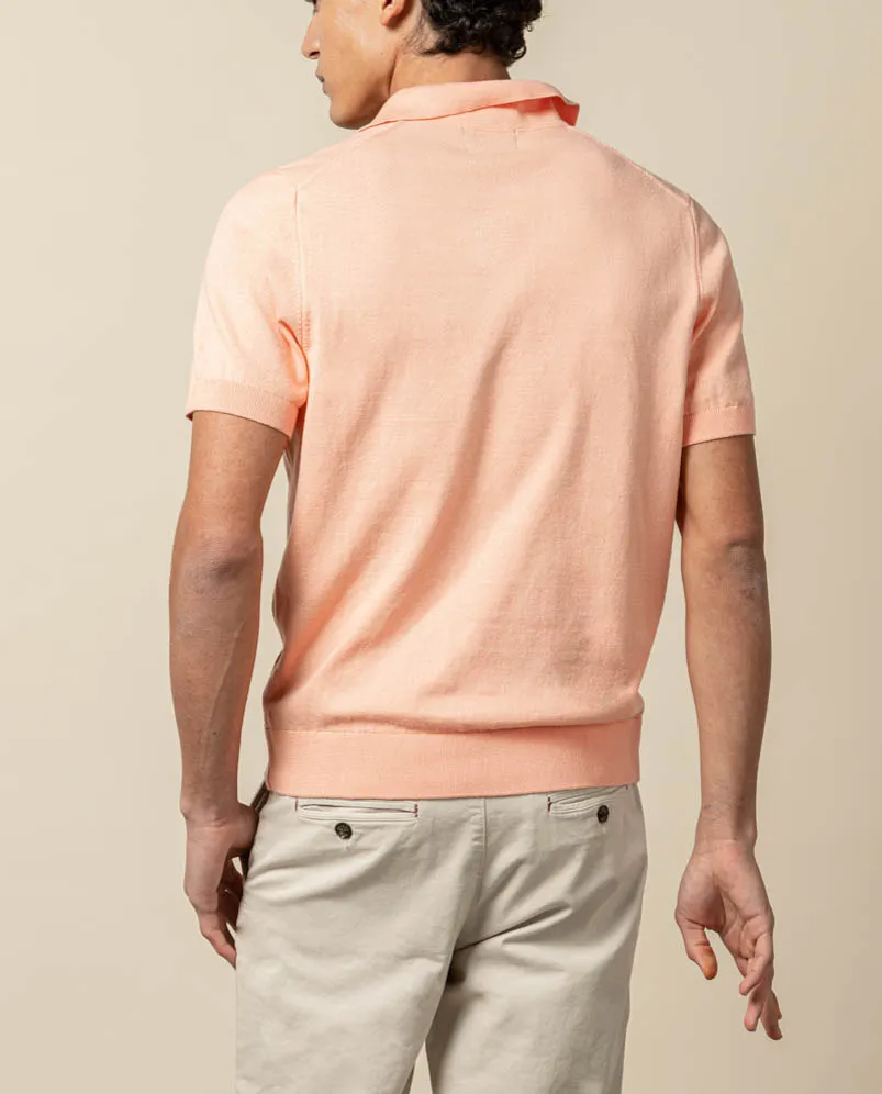 Polo tricot coral - Image 3