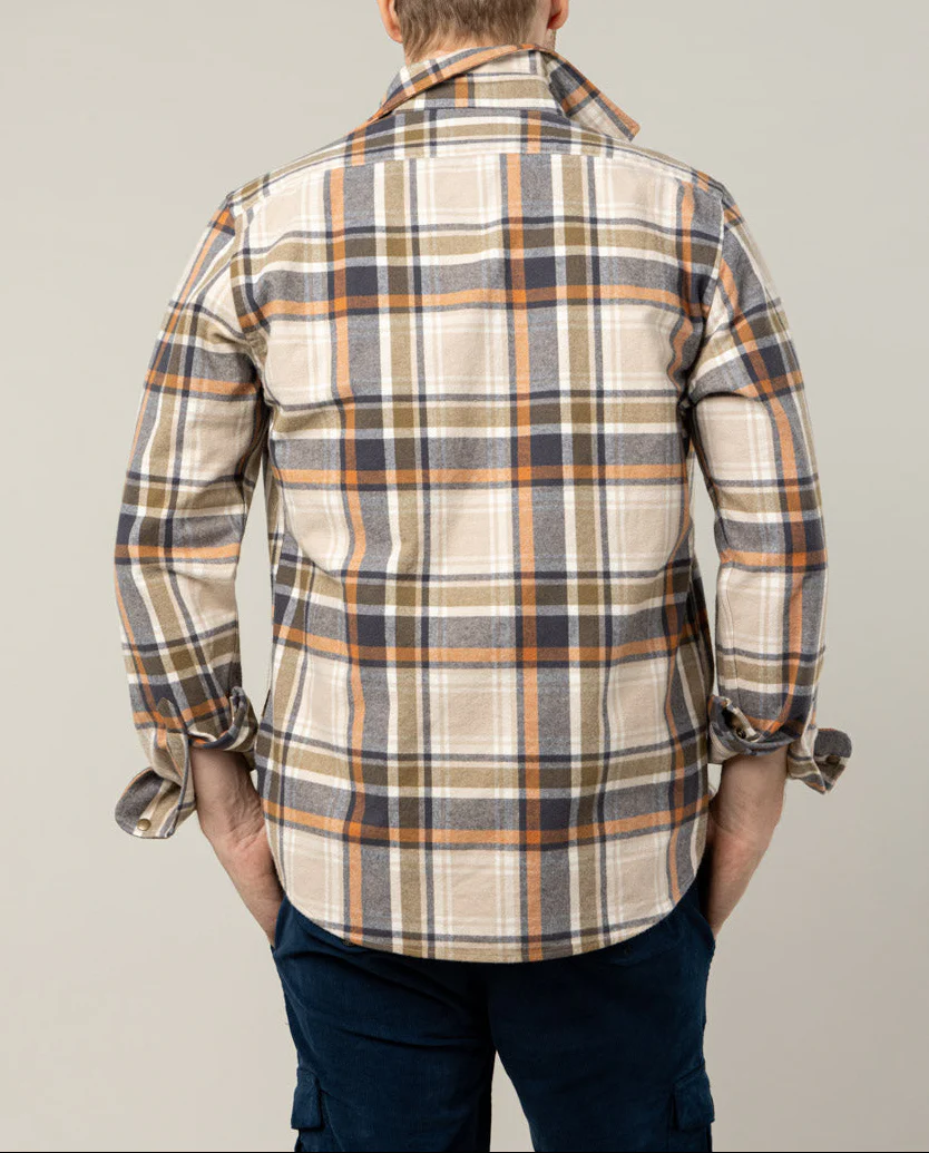 Sobrecamisa castle tartan teja - Image 2