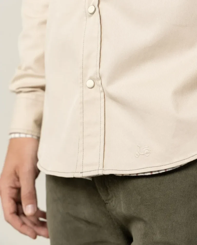 Sobrecamisa worker twill beige - Image 2