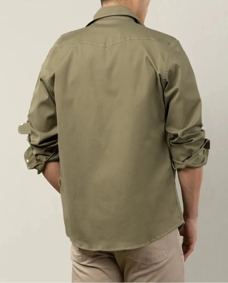 SOBRECAMISA WORKER TWILL KHAKI - Image 3